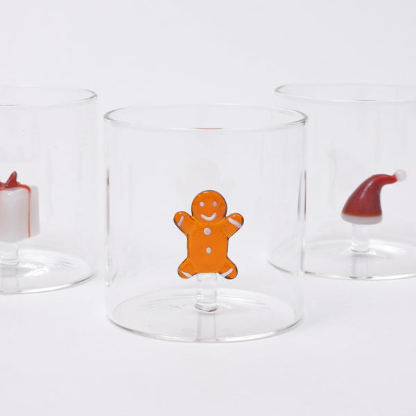 Fun Christmas glasses - set of four