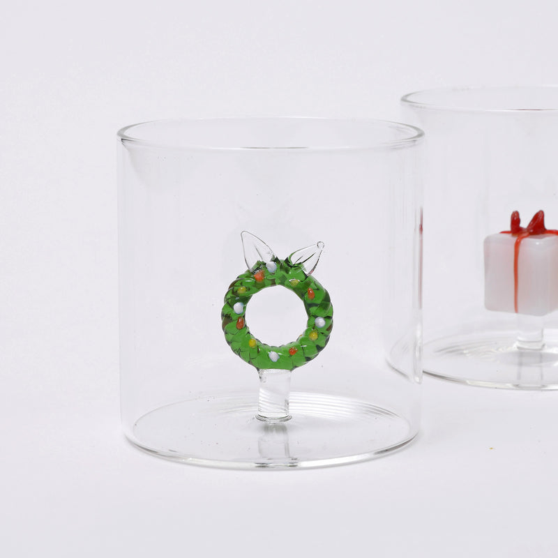 Fun Christmas glasses - set of four