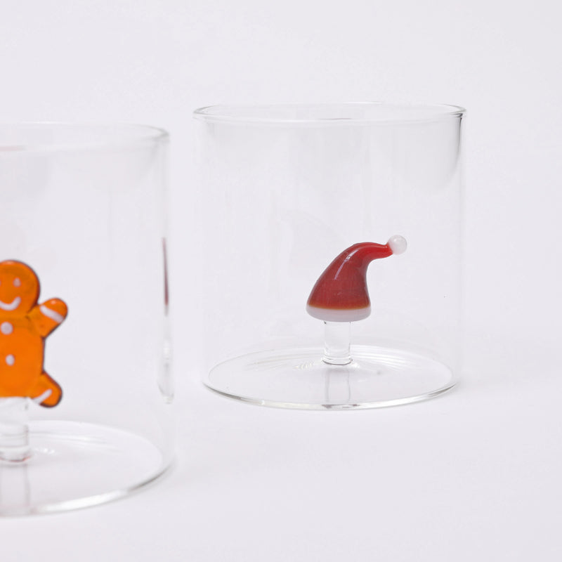 Fun Christmas glasses - set of four