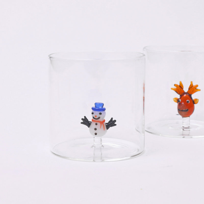 Fun Christmas glasses - set of four