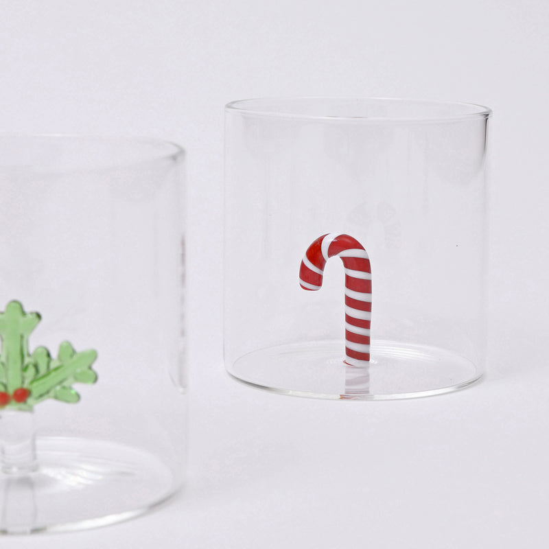 Fun Christmas glasses - set of four