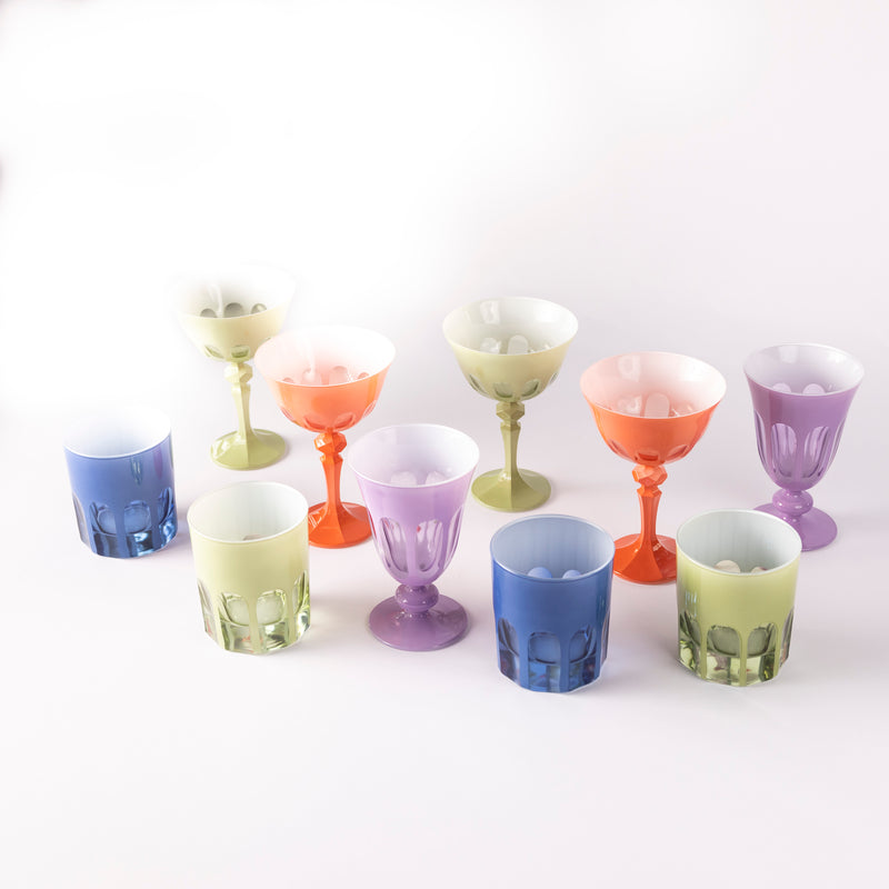 RIALTO GLASS blue - SET OF TWO