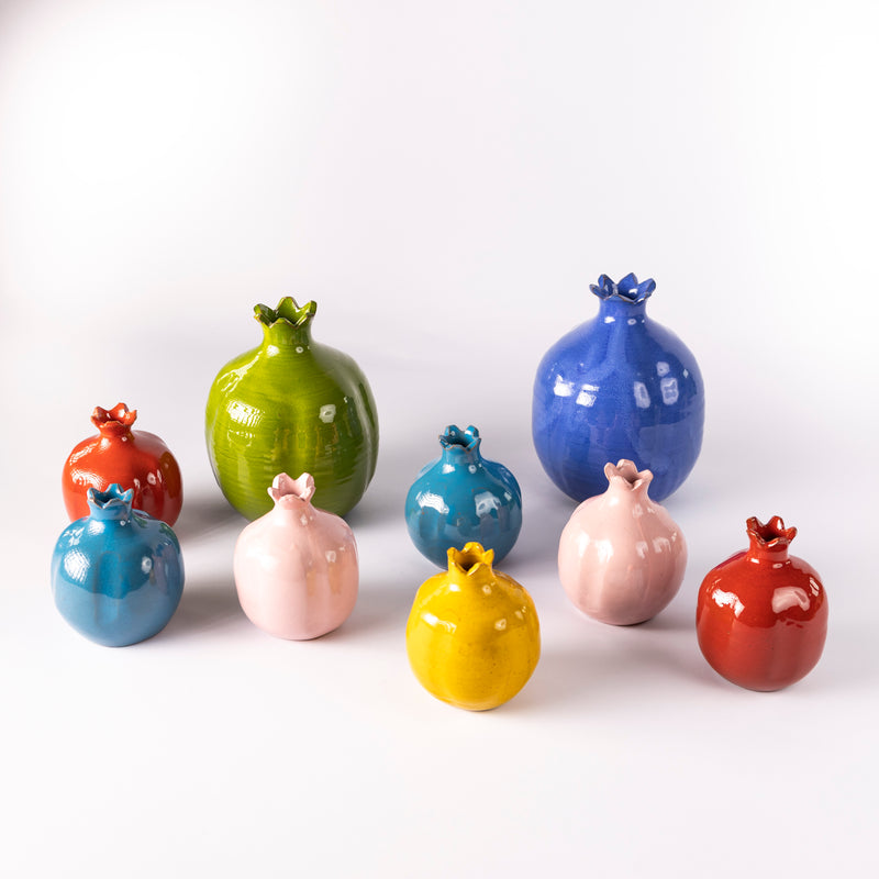 Small Decorative Pomegranate - Rich Red