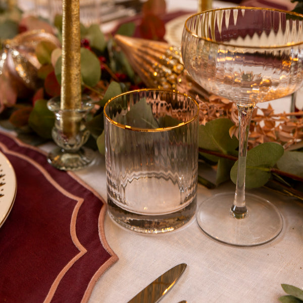 Gold Rim Tumblers