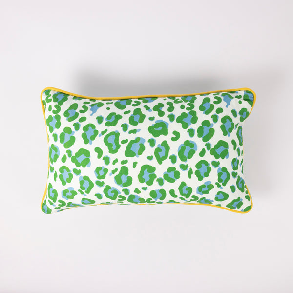 Green Leopard Cushion