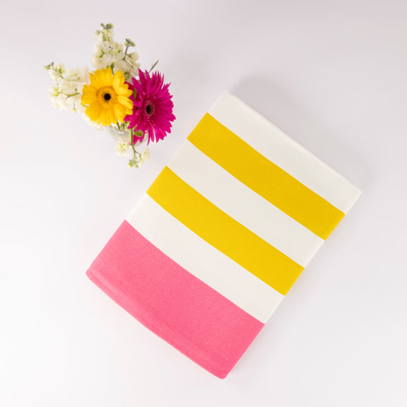 Amalfi Yellow Stripe Tablecloth