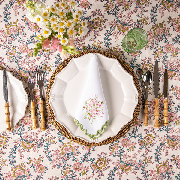 Set of Four Floral Napkins