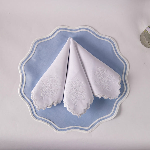 Set of Four Floral Napkins