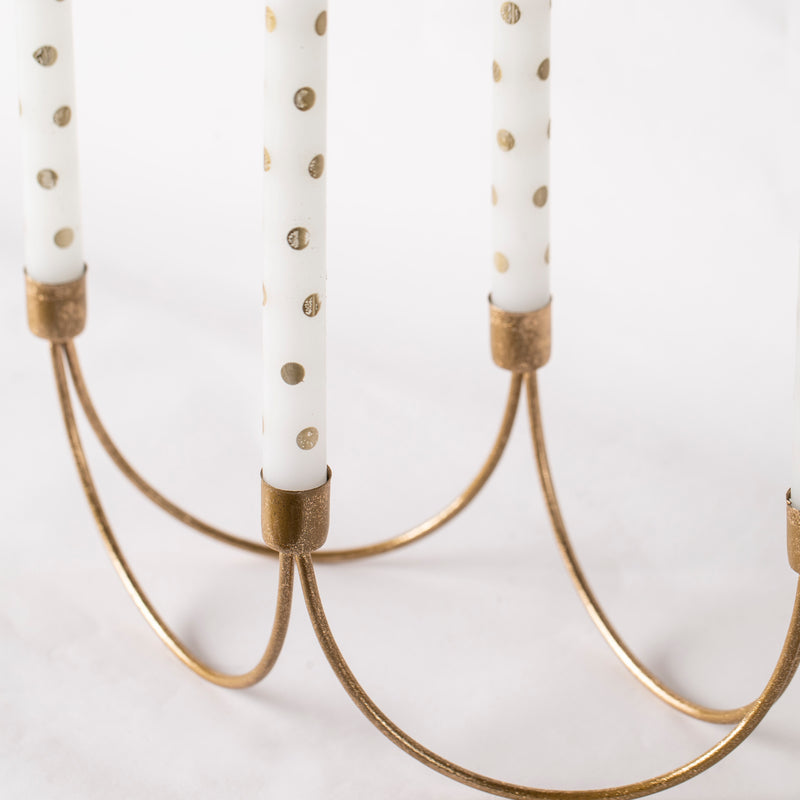 Golden Candle Holder