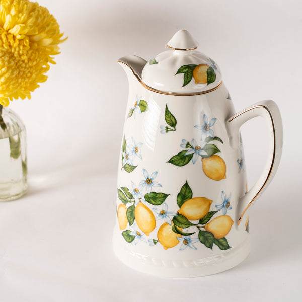 Porcelain Thermos Carafe - Sicilian Lemons