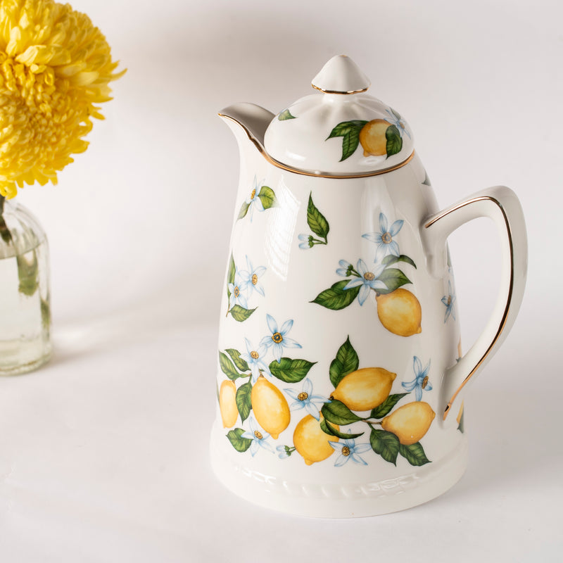Porcelain Thermos Carafe - Sicilian Lemons
