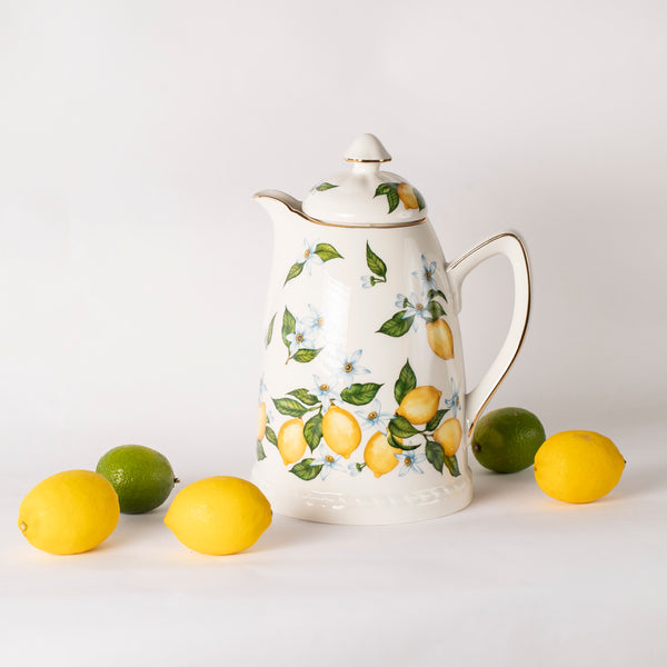 Porcelain Thermos Carafe - Sicilian Lemons