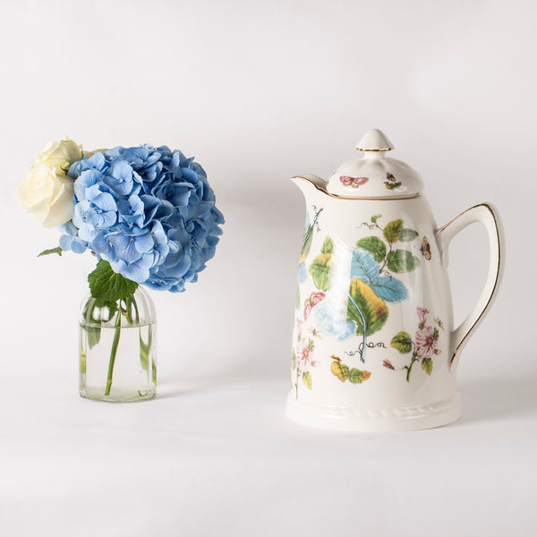 Porcelain Thermos Carafe - Floral
