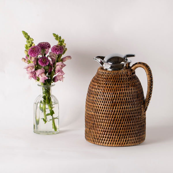 Thermos Rattan Carafe