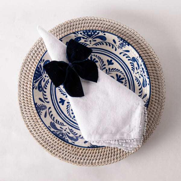 Velvet Napkin Bows - Set of Four