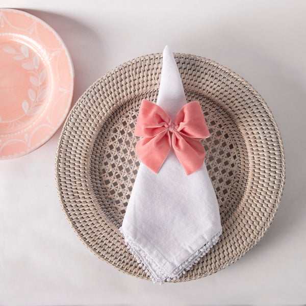 Velvet Napkin Bows - Set of Four