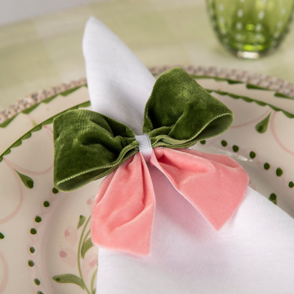 Velvet Napkin Bows - Set of Four