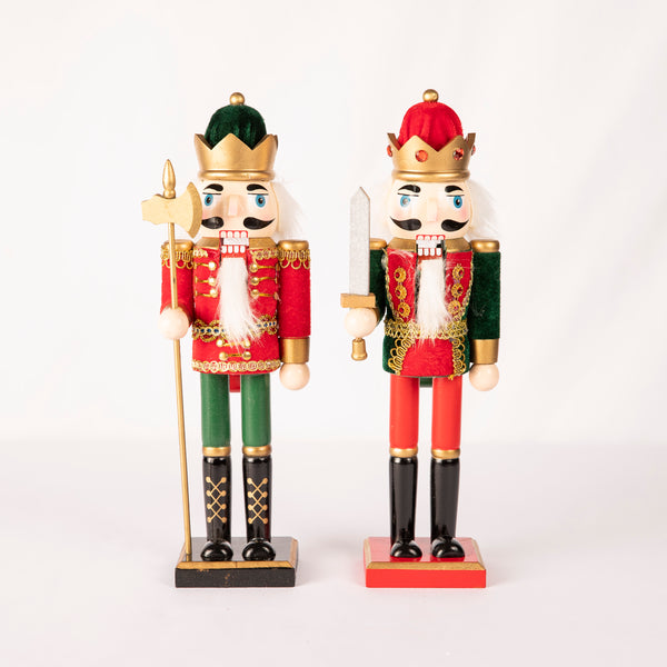 Set of Two Wooden Nutcrackers