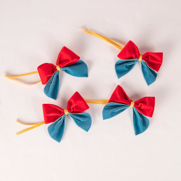 Velvet Napkin Bows - Set of Four