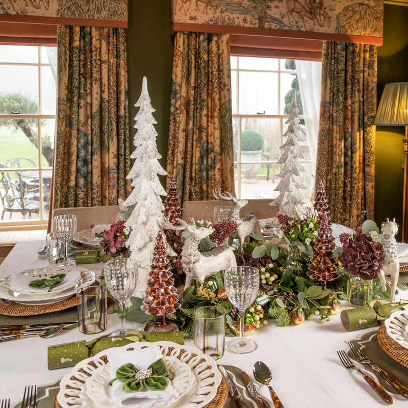 Large Glittery Wooden Christmas Tree