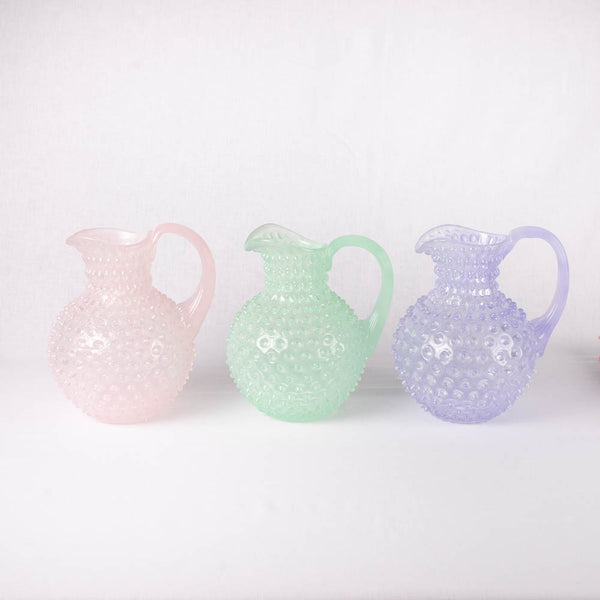 Hobnail Jug Silky Rose