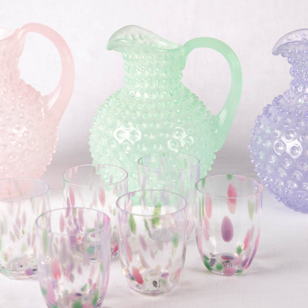 Hobnail Jug Minty Green