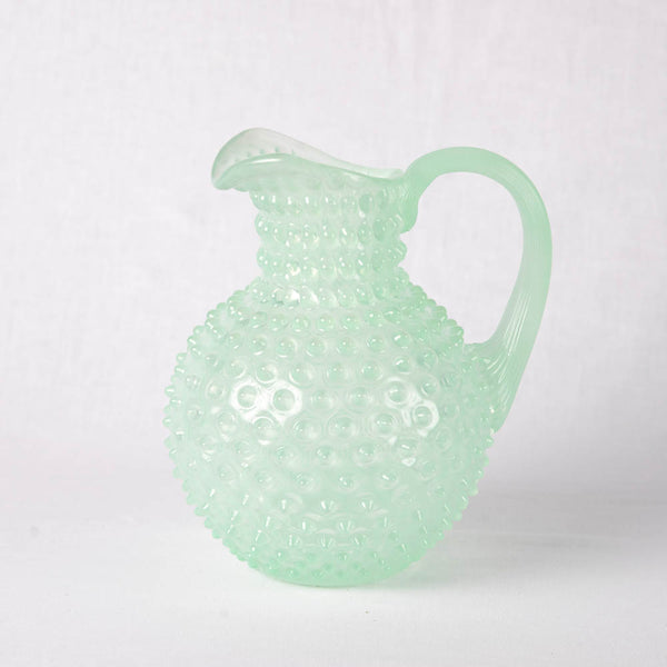 Hobnail Jug Minty Green