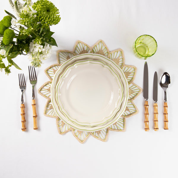 Woven Flower Placemats - Set of Four