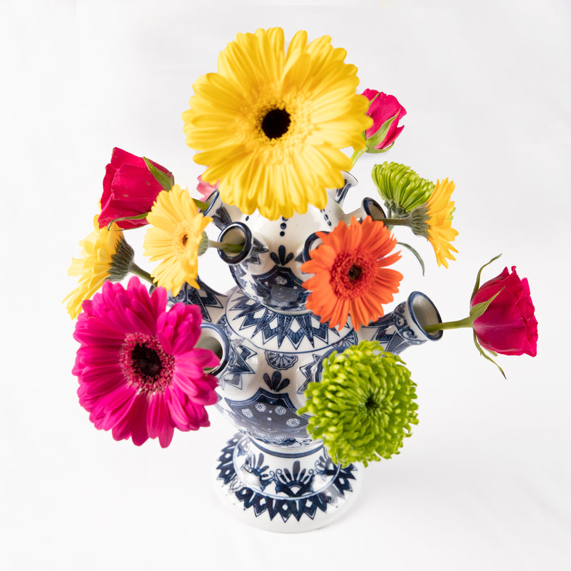 Small Tulip Pyramid Vase