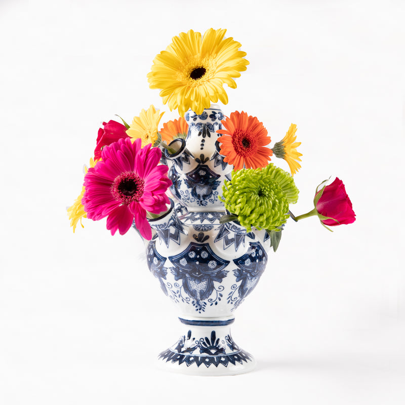 Small Tulip Pyramid Vase