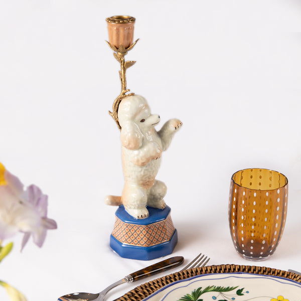 Poodle Candle Holder