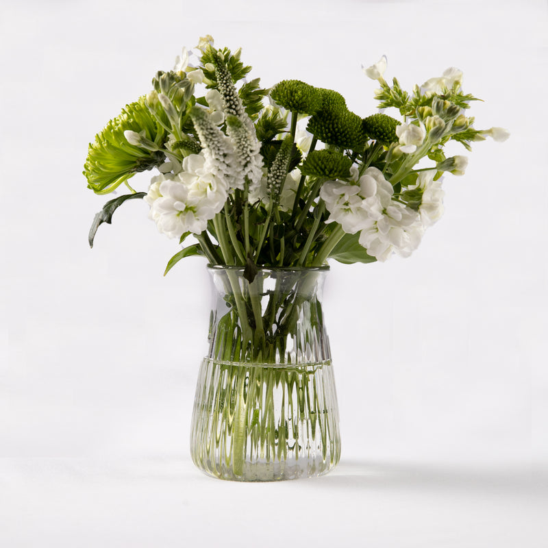Ribbed Stem Vase
