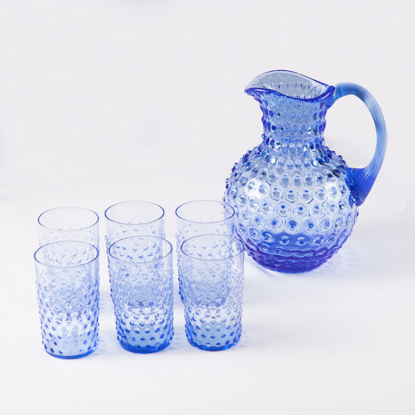 Hobnail Jug Light Blue