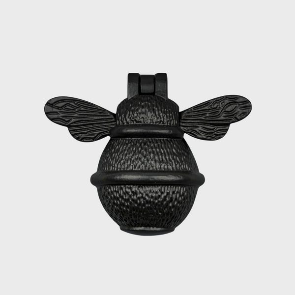 Brass Bee Door Knocker - Black Finish