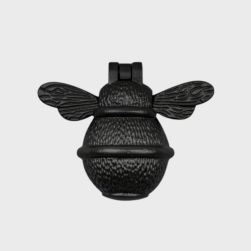 Brass Bee Door Knocker - Black Finish