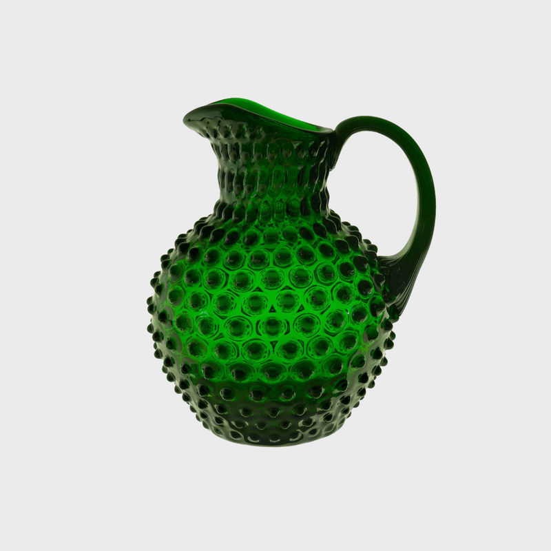 Hobnail Jug Dark Green