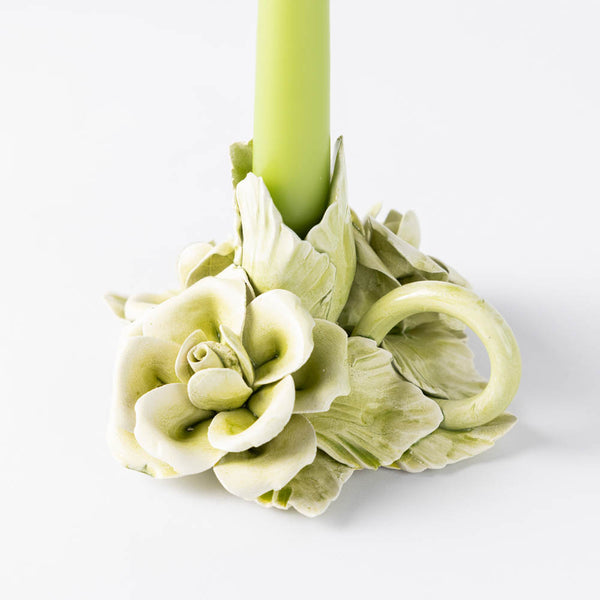 Green Candle Holder