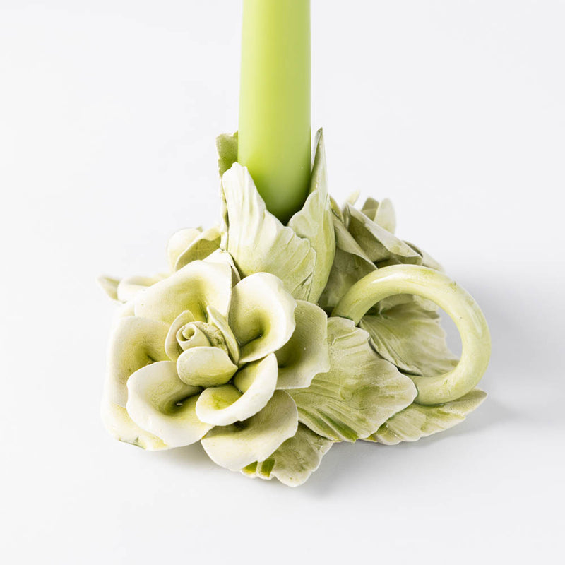 Green Candle Holder