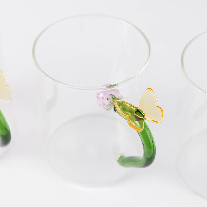 Fruit & Flower Mug with Butterfly
