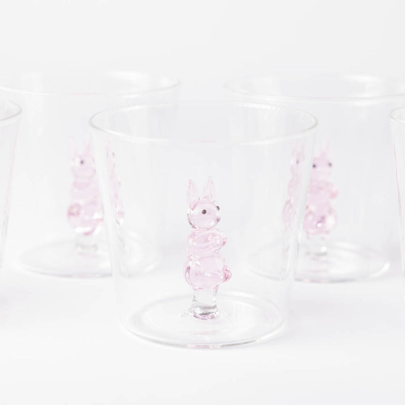 Pink Rabbit Tumblers - Set of six