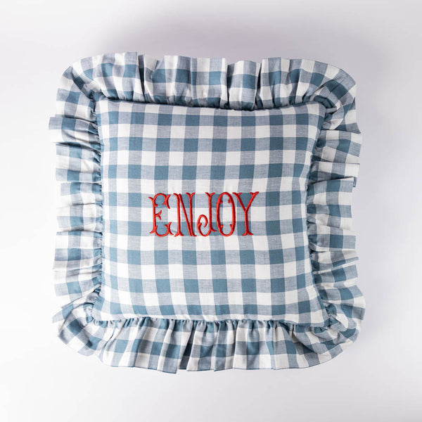 Enjoy Gingham Cushion