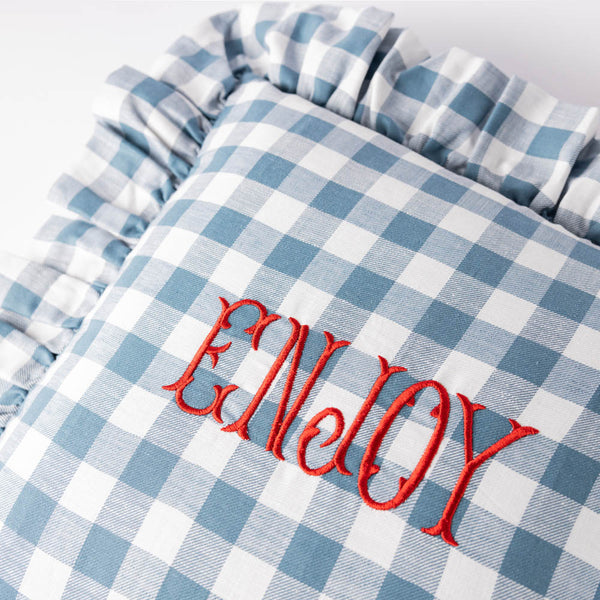 Enjoy Gingham Cushion