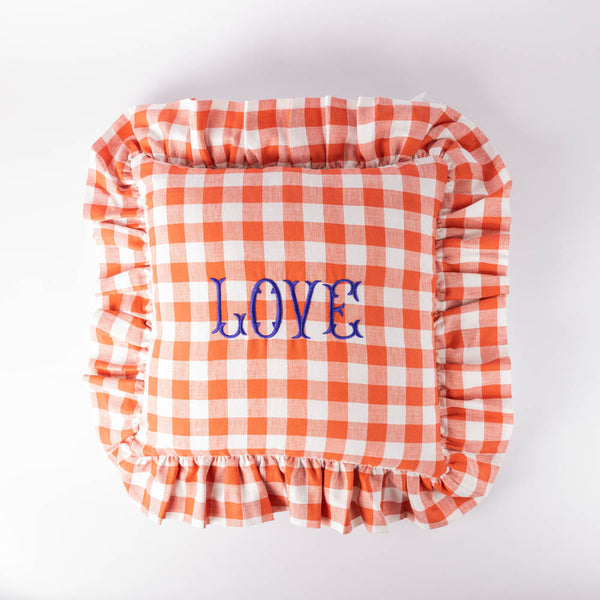 Love Gingham Cushion