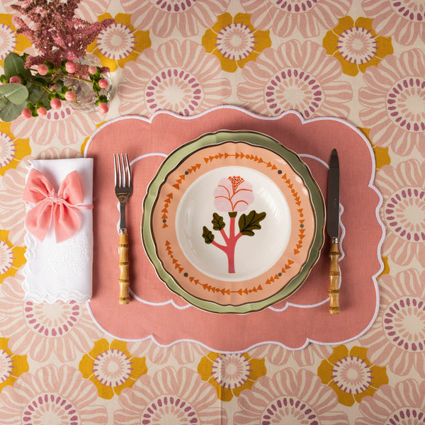 Soup/Salad Plate with Floral Design