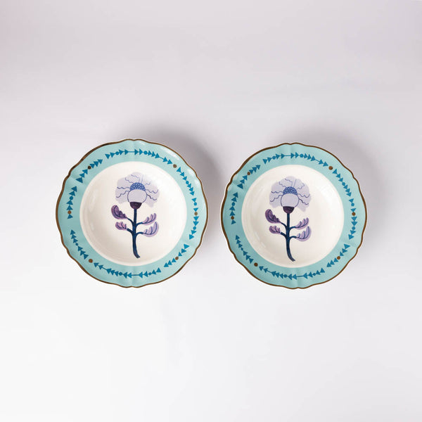 Soup/Salad Plate with Floral Design