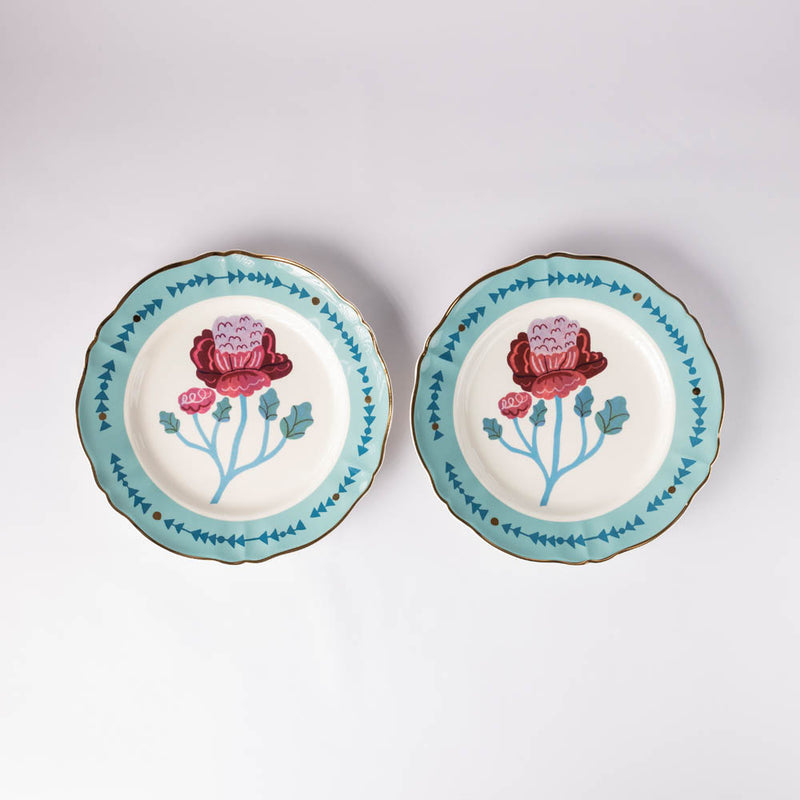 Dinner Plate with Floral Design