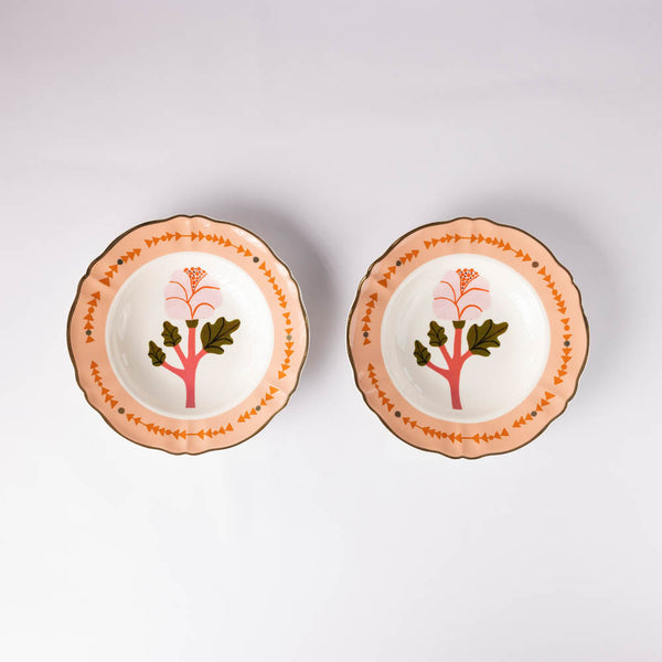 Soup/Salad Plate with Floral Design