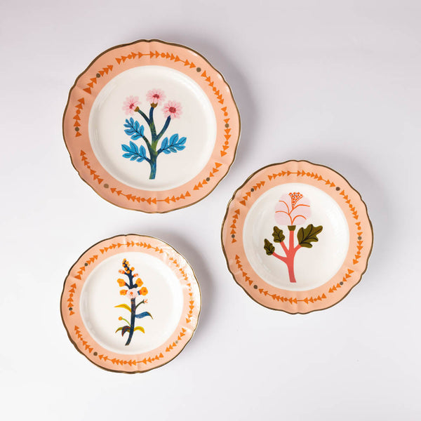 Starter Plate with Floral Design