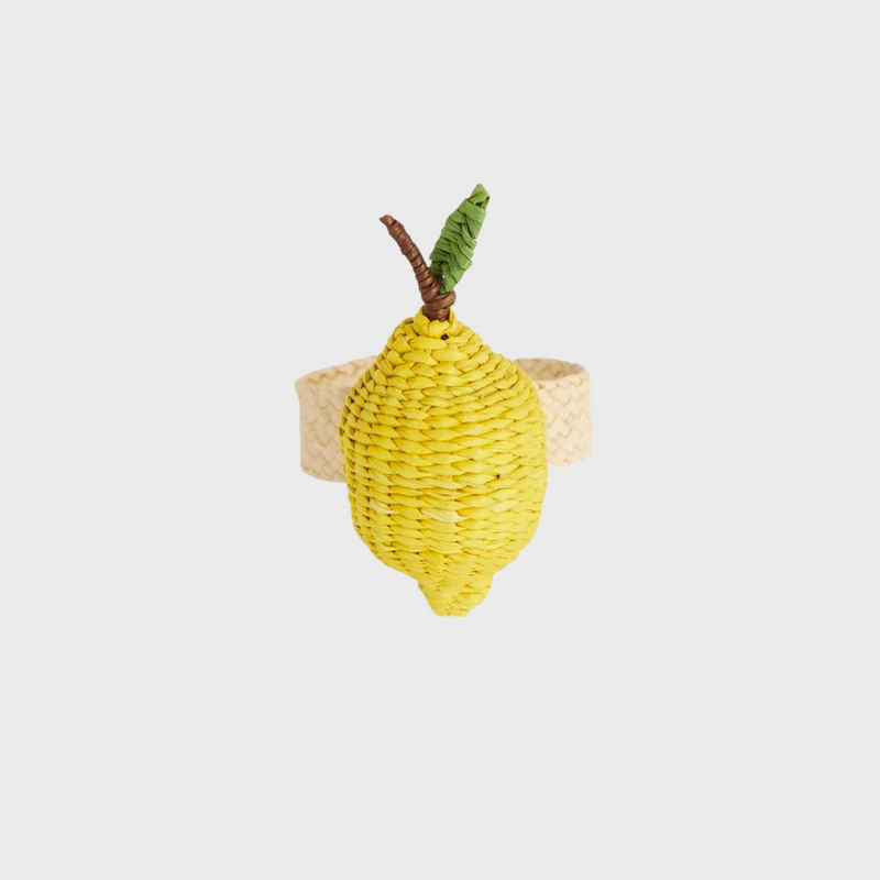 Lemon Napkin Rings - Set of Four