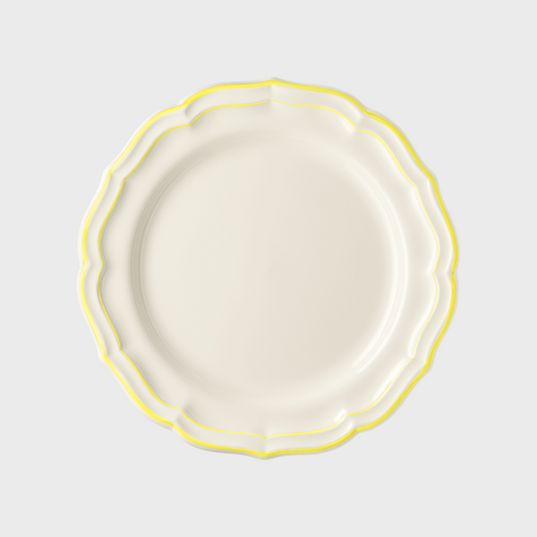 Gien Citron Scallop Edge Dessert/Side Plate